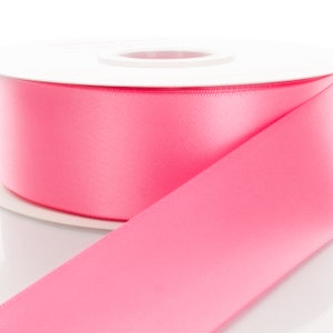 Hot Pink doppelseitiges Satinband - Breite / Länge wählen