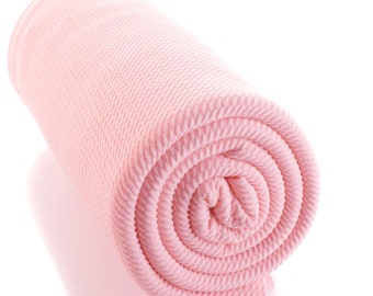 Light Pink Solid Liverpool Bullet Stretch Fabric by the Yard or 6 inch Strips