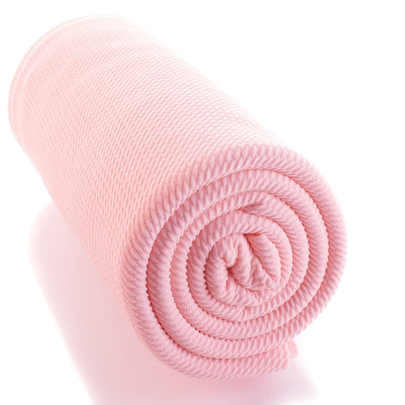 Light Pink Solid Liverpool Bullet Stretch Fabric by the Yard or 6 inch Strips
