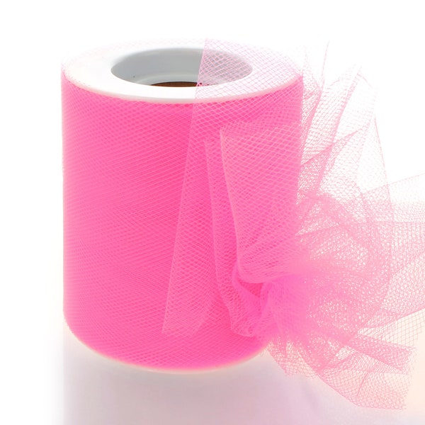 3" Premium Tulle Hot Pink - Choose Length