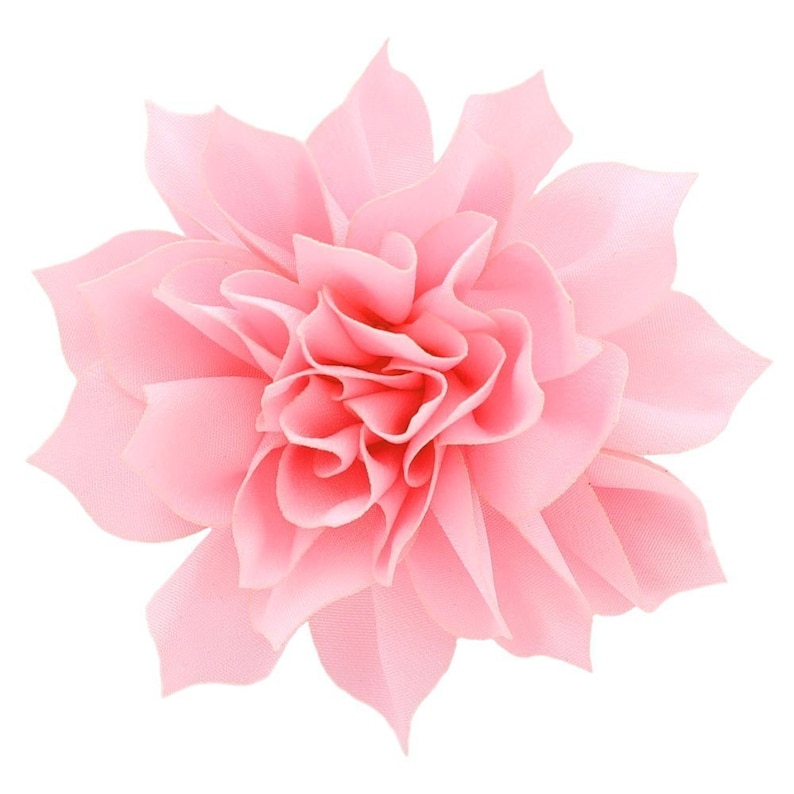 3.5 Medium Petal Blossom Hair Flower Peach 2 pcs