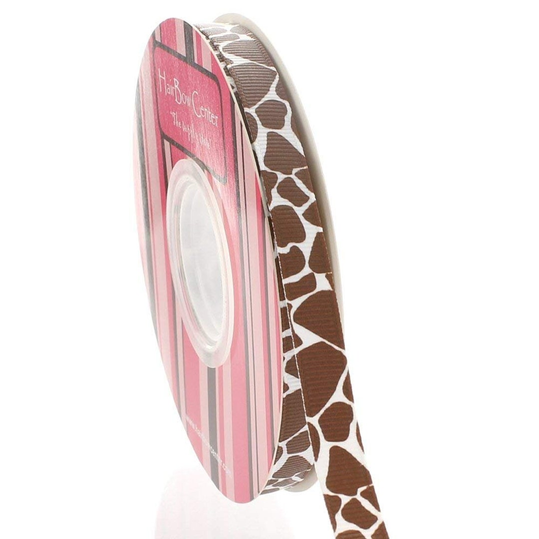 Gitaffe Ribbon 3/8 Inch Giraffe Grosgrain Ribbon - Choose Length - Etsy