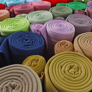 Solid DBP Stretch Fabric Double Brushed Polyester by the 1/2 Yard, Yard or 6 inch Strips - Choose Color