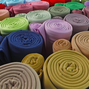 Solid DBP Stretch Fabric Double Brushed Polyester by the 1/2 Yard, Yard or 6 inch Strips - Choose Color