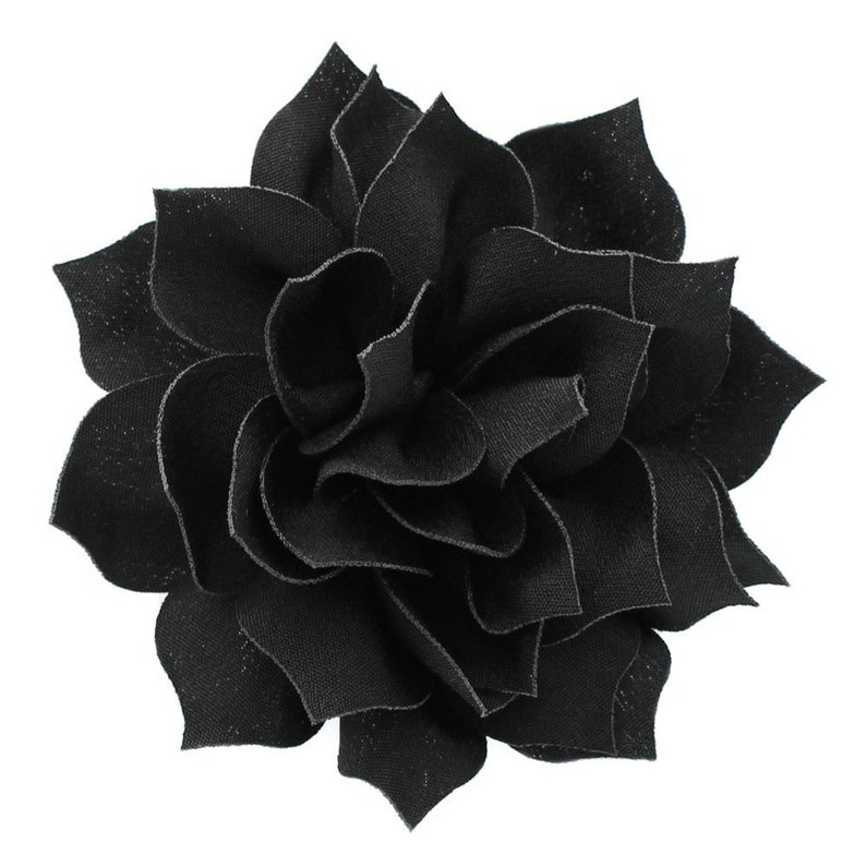 3.5 Medium Petal Blossom Hair Flower Peach 2 pcs