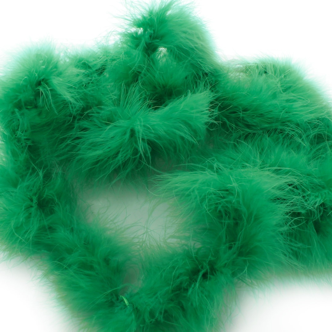 Emerald Green Marabou Feather Boa 2 Yards 6 Feet Etsy
