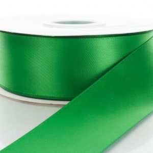 Emerald Double Face Satin Ribbon - Choose Width / Length