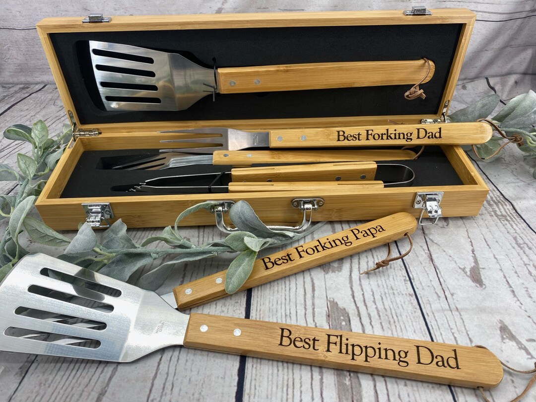Father's Day Grill Set, Father's Day Gift, Custom Grill Set, Grilling