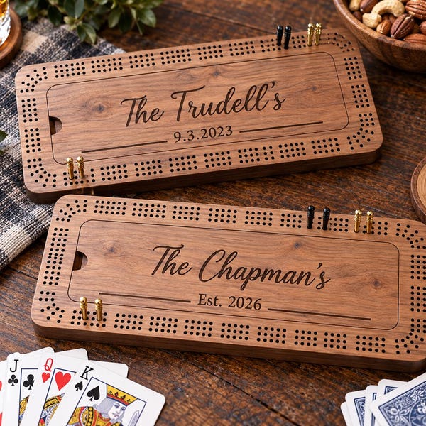 Cribbage Board with storage/cribbage/custom cribbage board/cribbage board custom/
