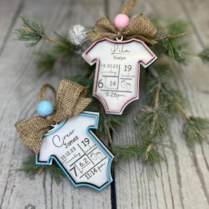 Baby’s first Christmas ornament/1st Christmas ornament/new baby ornament/Xmas ornament for baby/Christmas ornament for baby custom