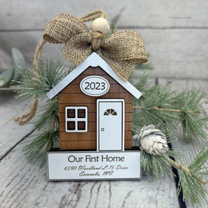 Custom house ornament/first home ornament/new home ornament/first time home buyer ornament