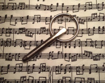 Piano Keychain, piano tuning peg, piano parts, music keychain, piano keychain, music