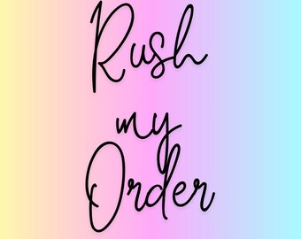 Rush My Order-  LED Wood Name SIgn