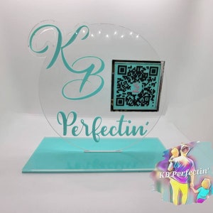 Acrylic QR Code Stand for Business Use l Wedding Honeymoon Fund l Salon l Restaurant l QR Code Keychain l Social Media Tik Tok- IG l Scan Me