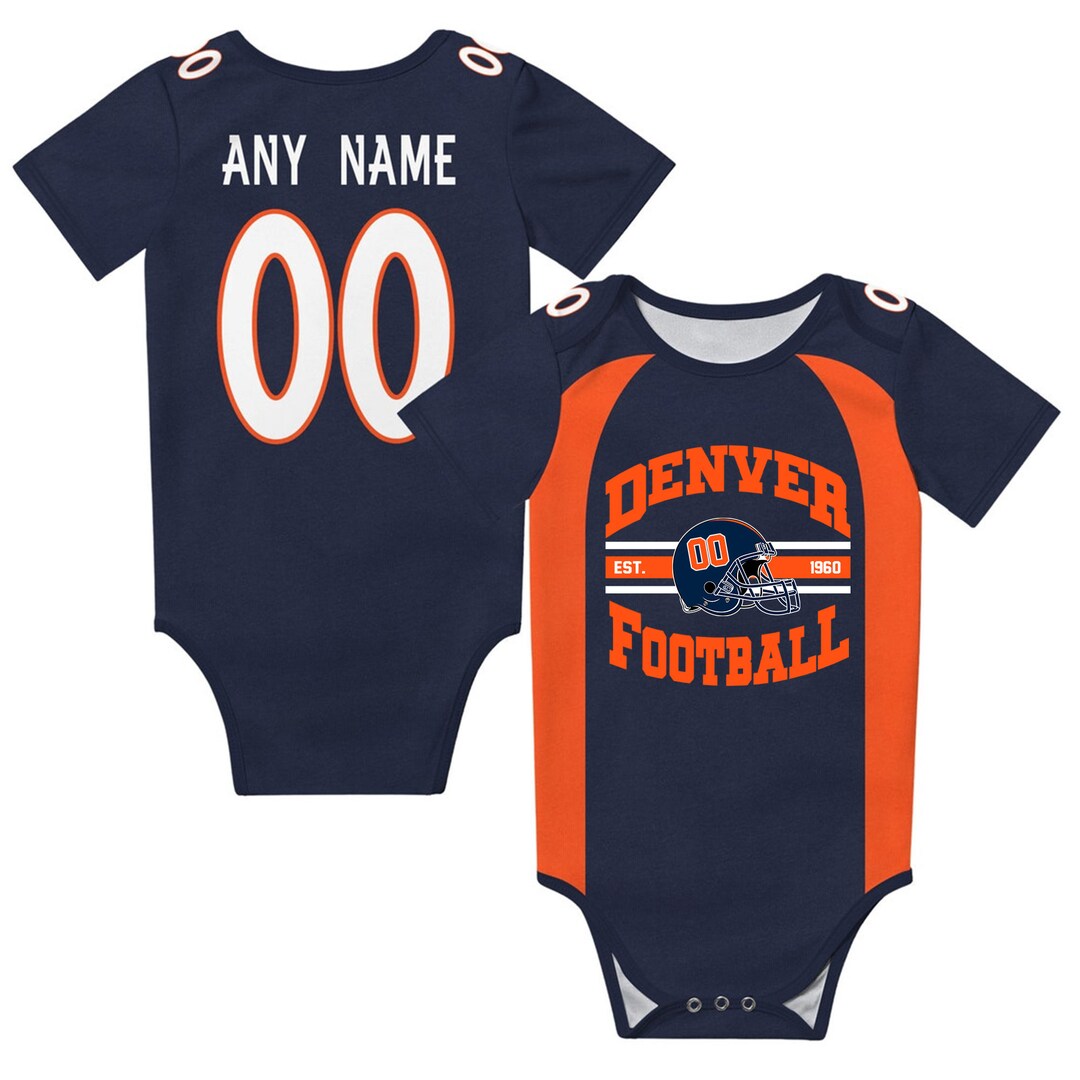 Custom Denver Football Jersey Baby Suit Personalized Your Etsy