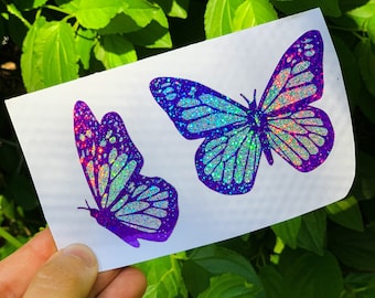 Holographic Butterfly Sticker