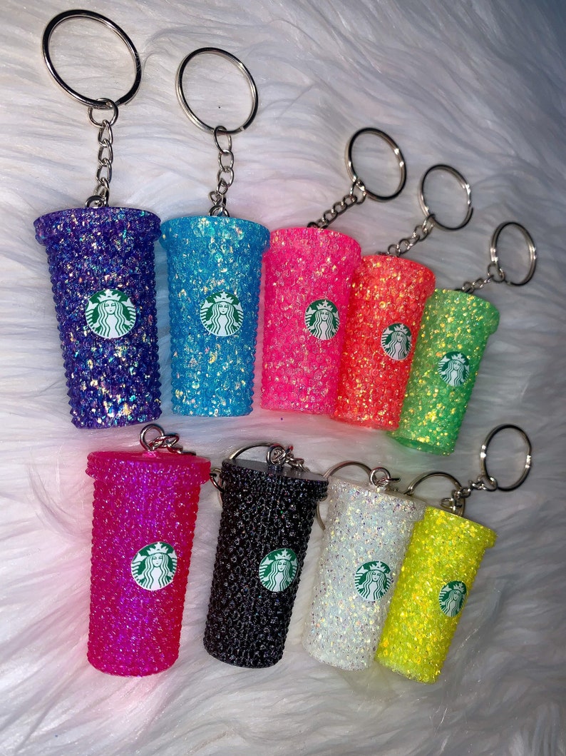 Starbucks Cup Keychain Etsy