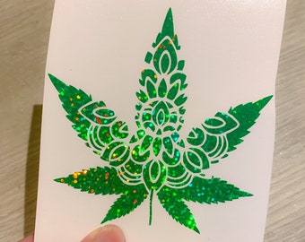 Marijuana Mandala Decal/sticker