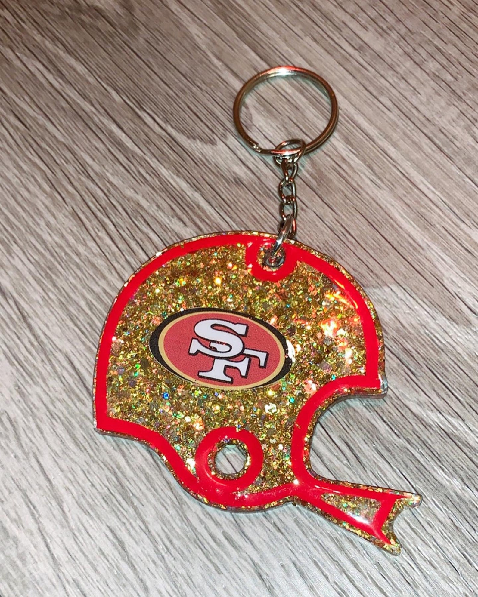 Football Helmet keychain Etsy