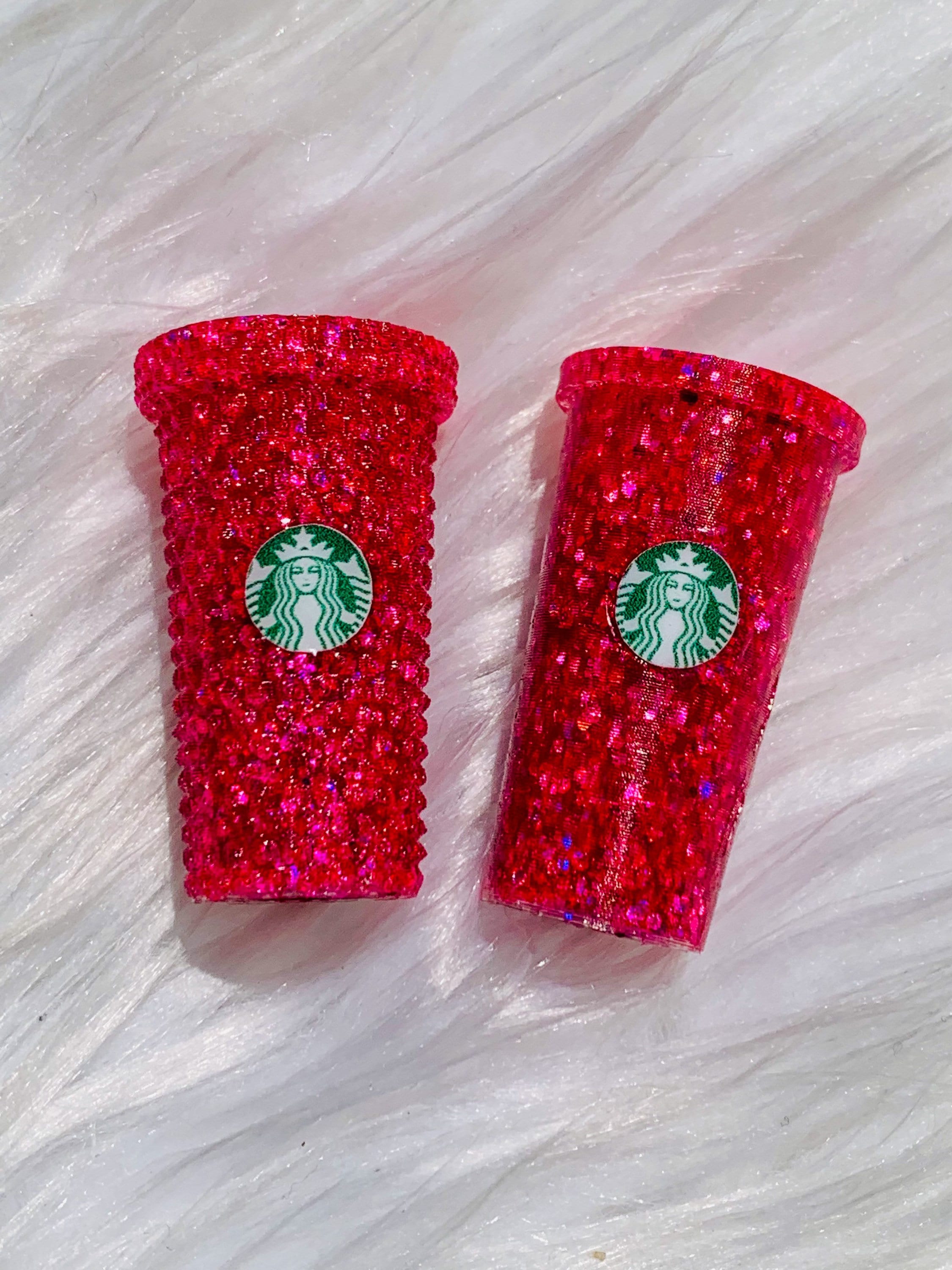 Starbucks Inspired Miniature Studded Tumbler Straw Cover 