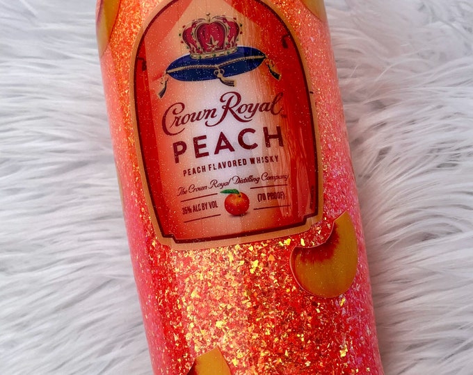 Crown Royal Peach Tumbler Etsy