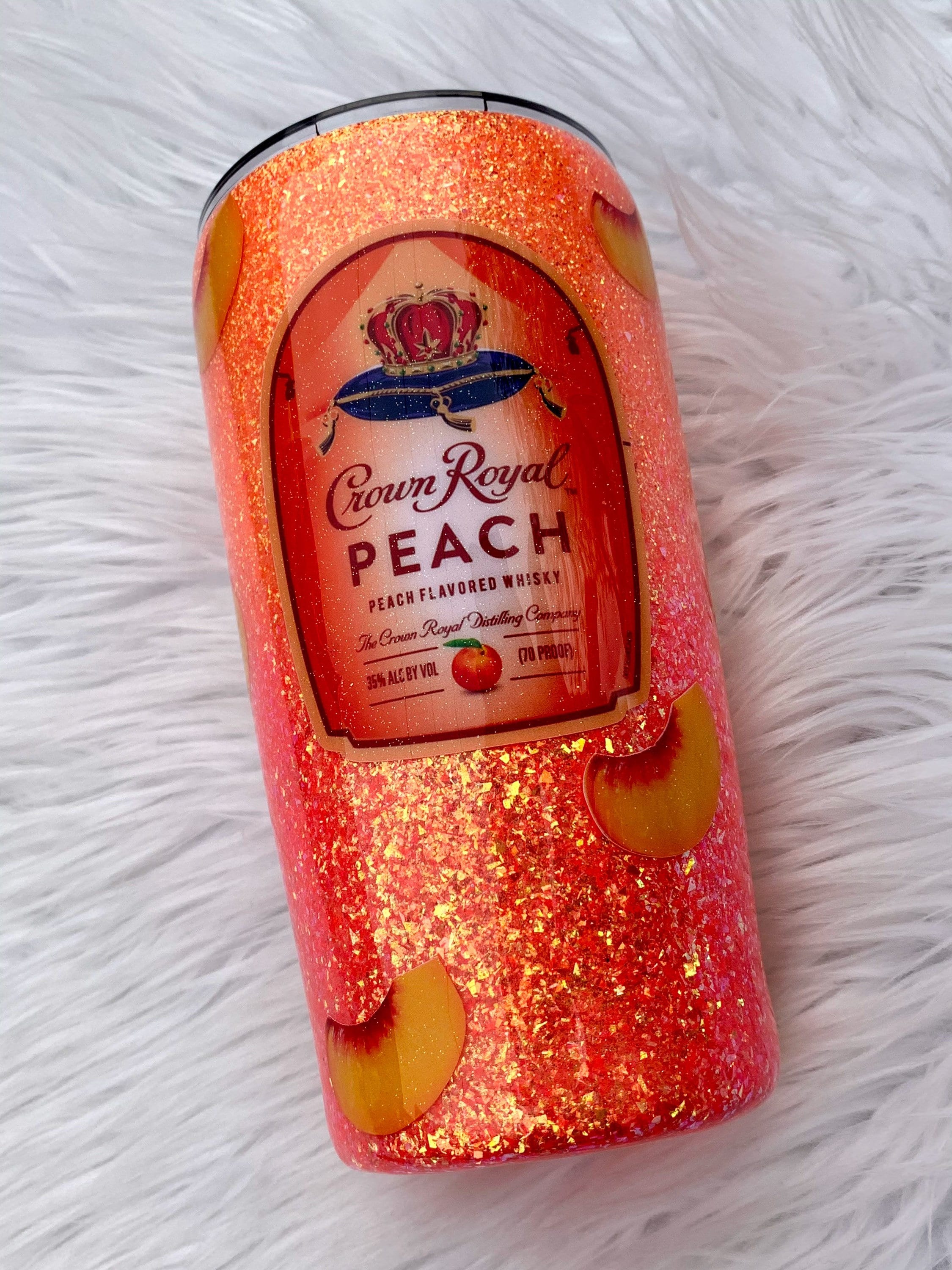 Crown Royal Peach Tumbler Etsy