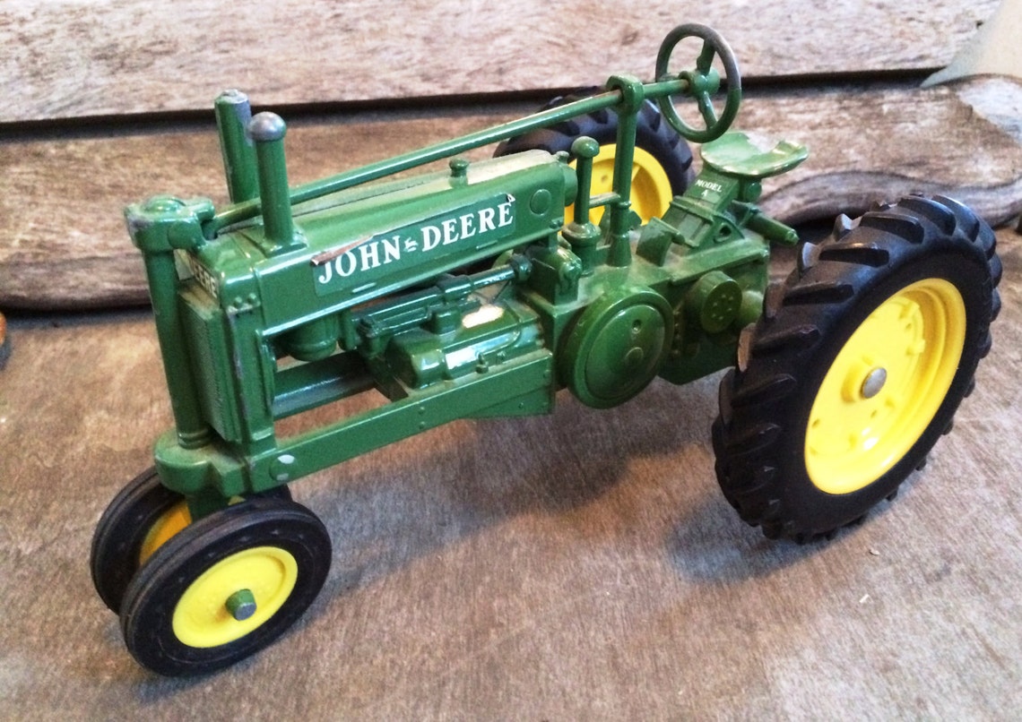 Vintage John Deere Toy Tractor Green Toy Tractor John Deere Etsy