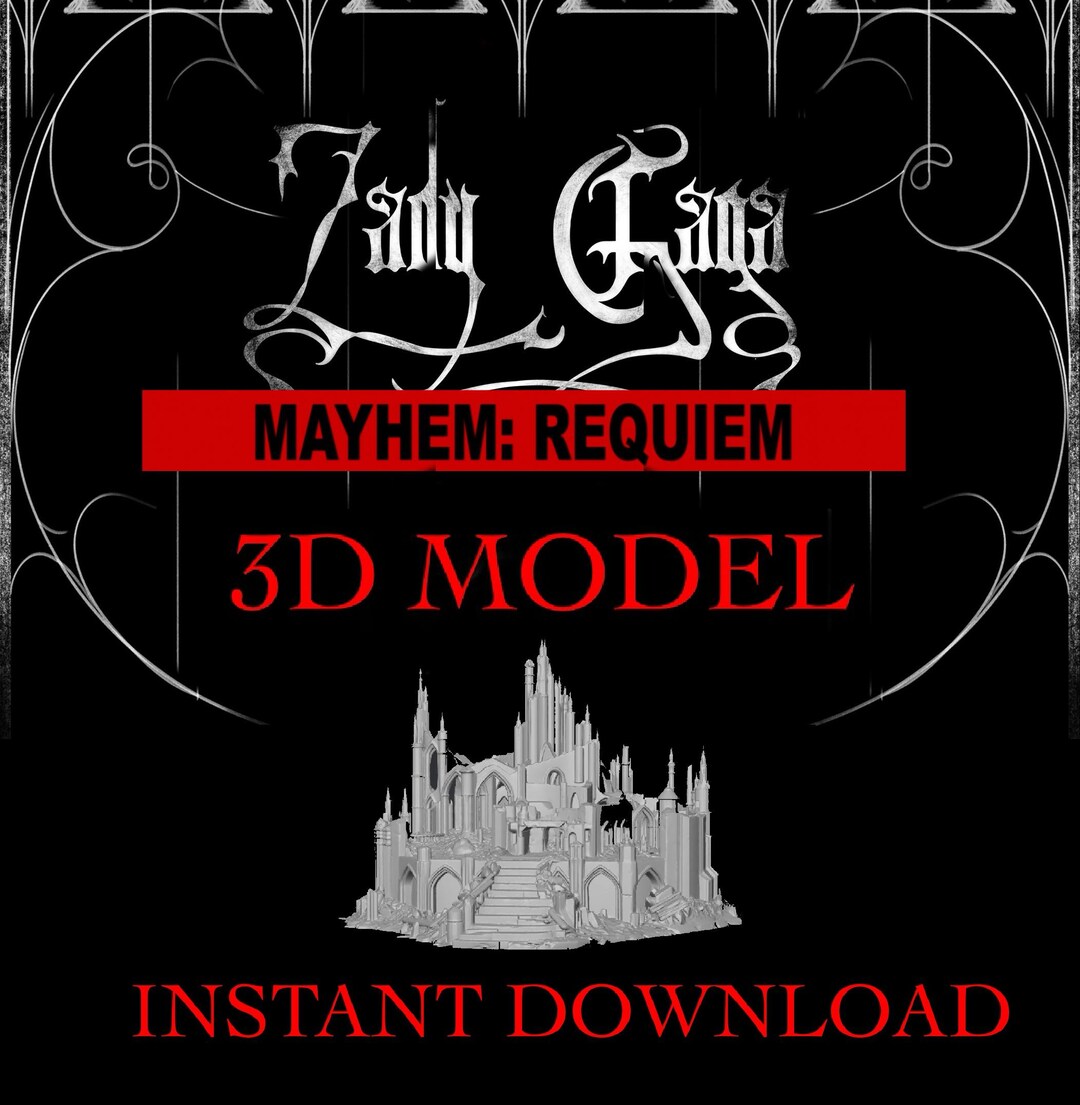 Lady Gaga Mayhem: Requiem Inspired Set | Printable Collectible Display ...