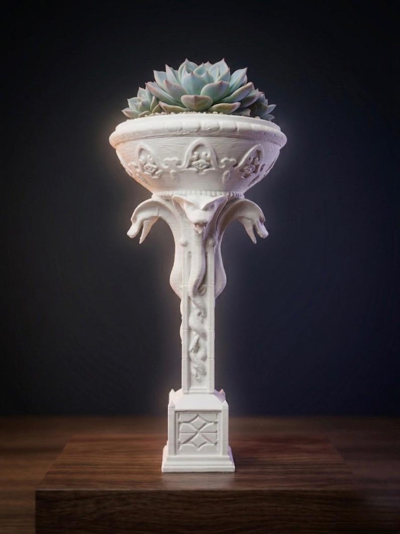 Planter Prop Temple Snake Planter - Forbidden Eye Replica Prop - Adventureland Decor ...