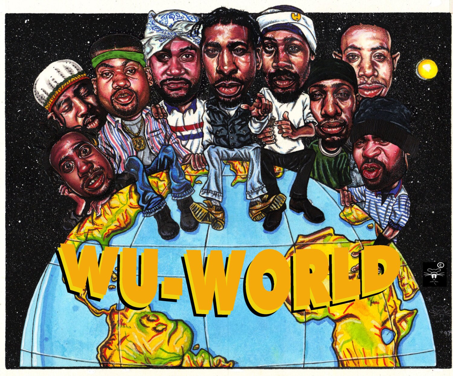 Wu-World... Hip Hop Art Urban Art & African American Art | Etsy