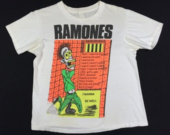 Vintage 80s RAMONES Ramones Mania I Wanna Be Well 1988 Concert