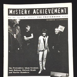 Vintage PRETENDERS CHRISSIE HYNDE Zine Lot - Mystery Achievement fanzine + Musician Mojo and Spin magazines