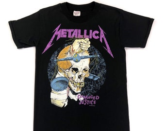 1988 Vintage Rare Metallica Tee Shirt Damaged Justice 