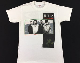 Vintage 80s U2 Joshua Tree 1987 tour concert t shirt