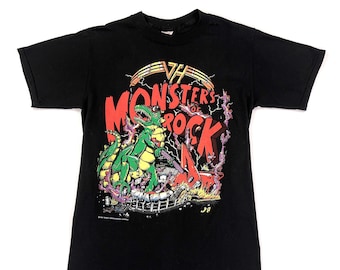 Vintage Graphic Van Halen Monster of Rock Tour 1988 T-shirt Size S