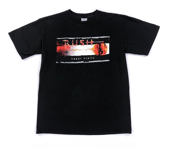 Vintage 00s RUSH Vapor Trails 2002 Tour Concert T Shirt - With