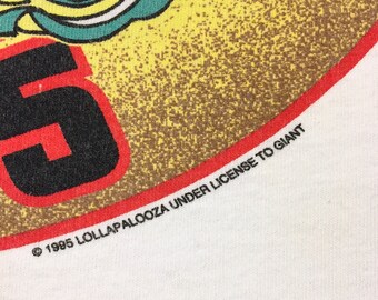 Vintage 90s LOLLAPALOOZA Sonic Youth 1995 Tour Concert T Vintage 90s LOLLAPALOOZA Sonic Youth 1995 Tour Concert T