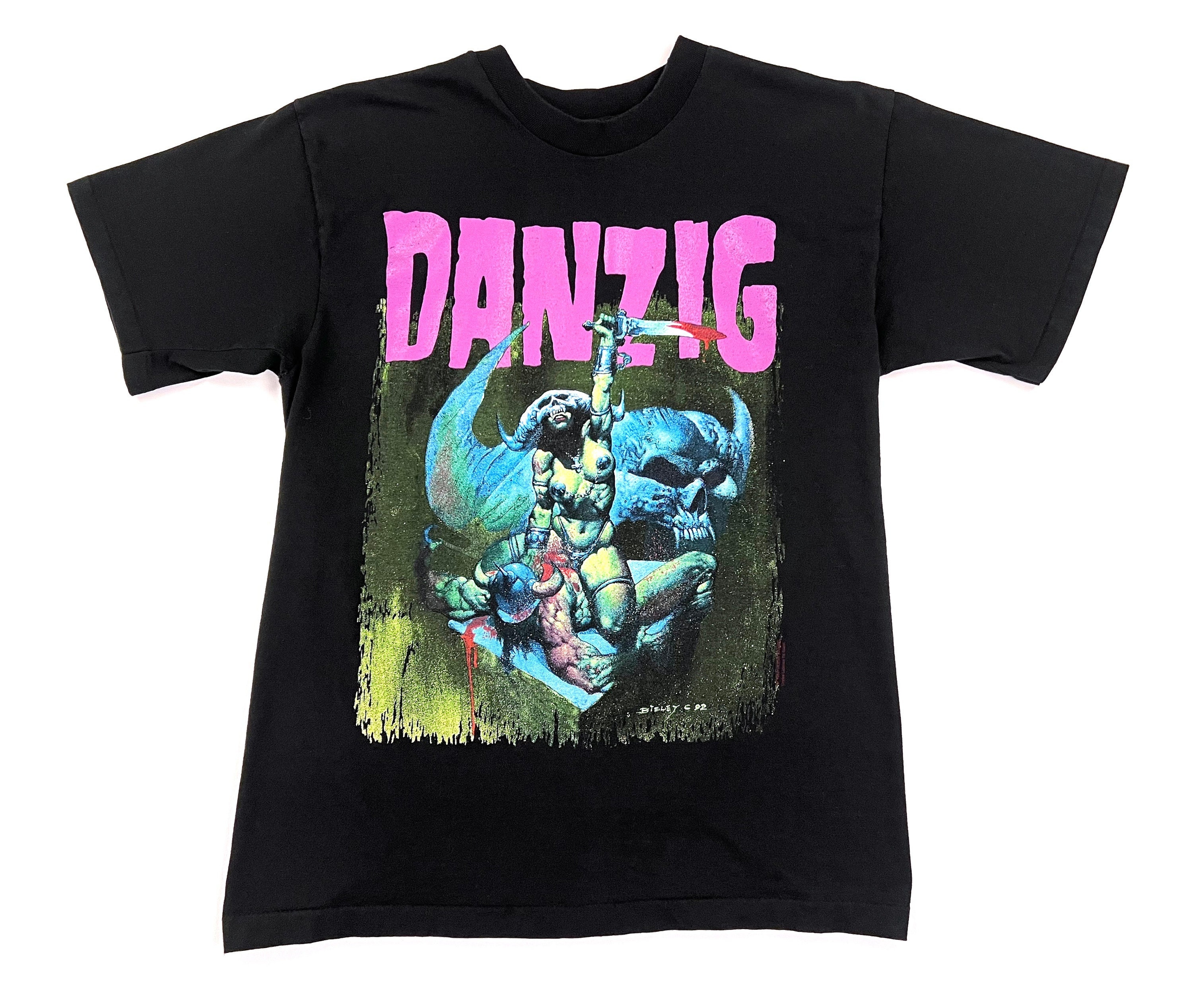 Vintage 90s DANZIG III How the Gods Kill 1992 Tour Concert T Shirt