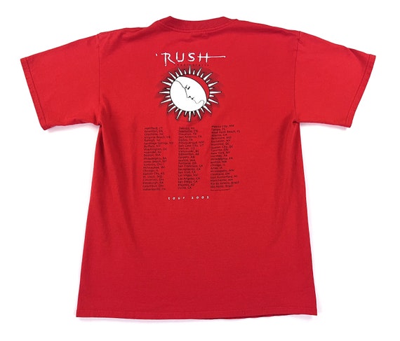 Vintage 00s RUSH Vapor Trails 2002 Tour Concert T Shirt - W