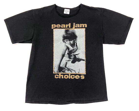 Vintage Pearl Jam Reject 93 Tour Band Tee Concert Single