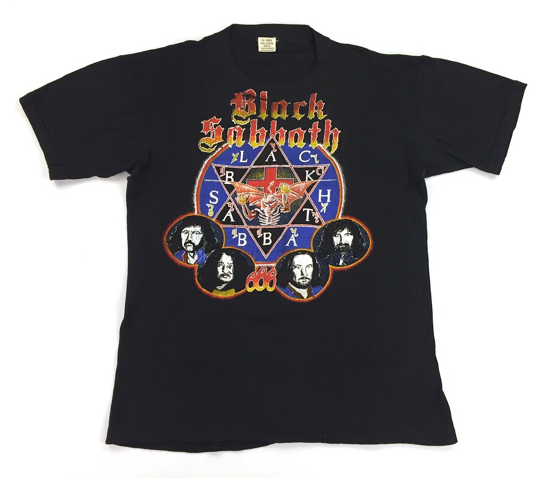 Vintage 80s BLACK SABBATH Born Again 1984 Tour Concert T Shirt - Etsy