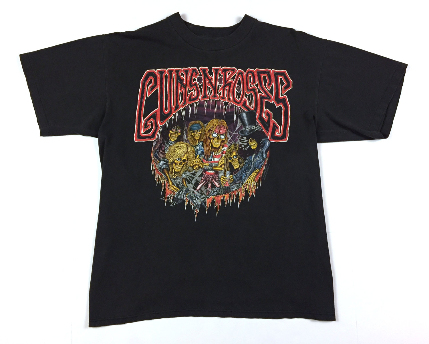 Vintage 90s GUNS N ROSES Use Your Illusion 1992 Tour Concert T - Etsy