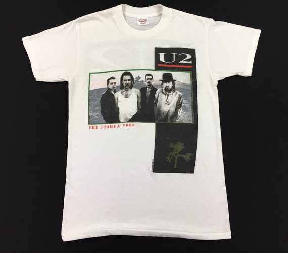 Vintage 80s U2 Joshua Tree 1987 tour concert t shirt - Gem