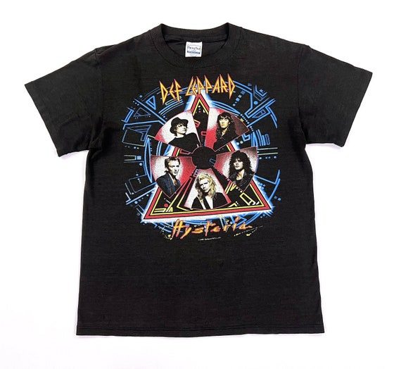 Vintage 80s DEF LEPPARD Hysteria 1988 Tour Concert T Shirt With