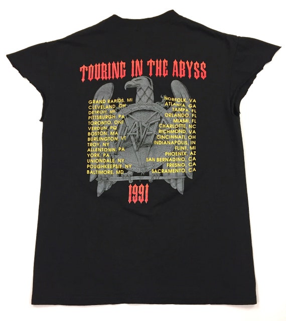 Vintage 90s SLAYER Seasons In The Abyss 1991 conc… - image 2