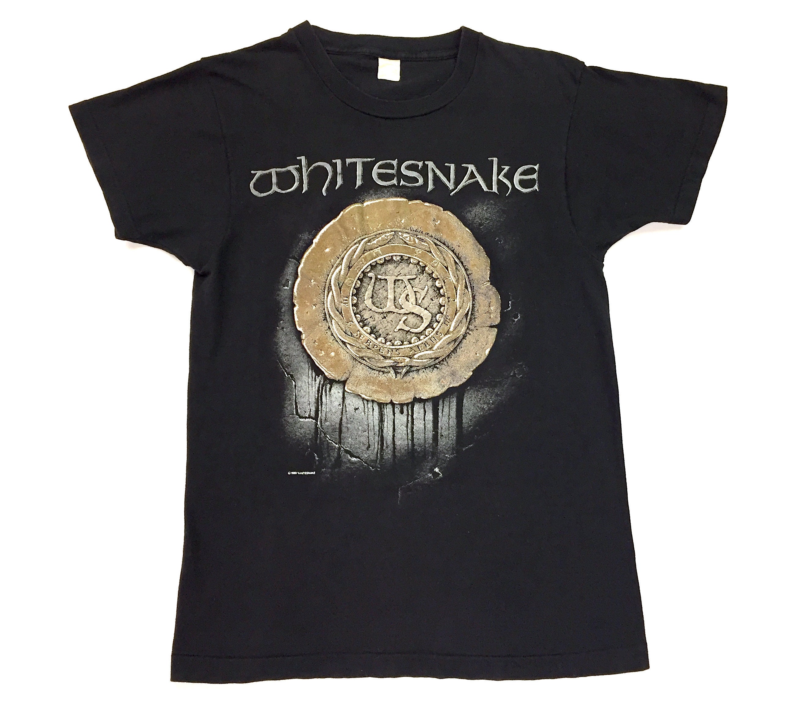 Vintage 80s WHITESNAKE Self Titled 1987 Tour Concert T Shirt Vintage 80s WHITESNAKE Self Titled 1987 Tour Concert T Shirt