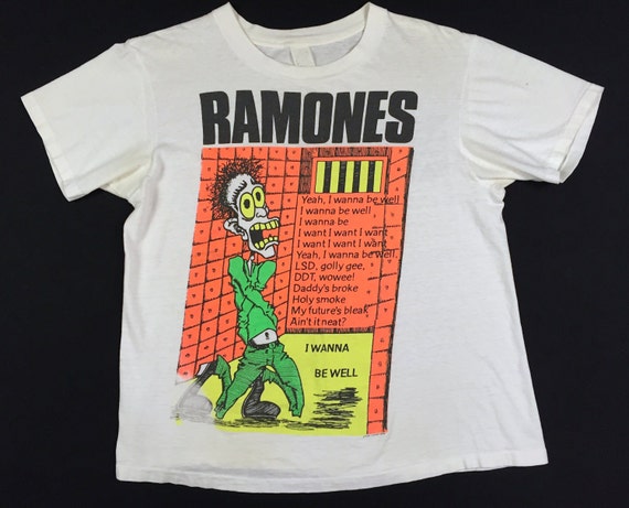 Vintage 80s RAMONES Ramones Mania I Wanna Be Well 1988 Concert - Etsy