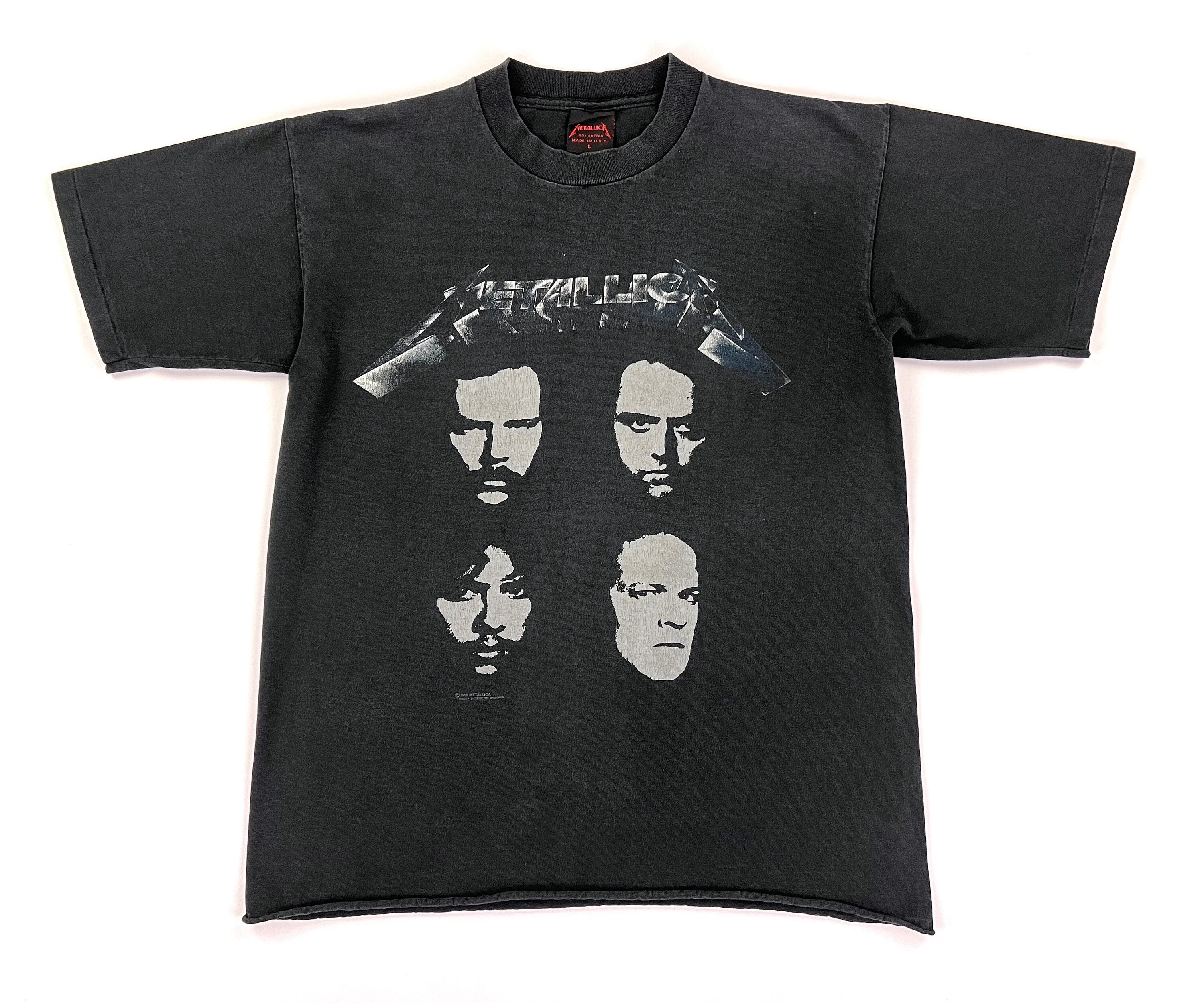Vintage 90s METALLICA Black Album 1991 Tour Concert T Shirt Vintage 90s METALLICA Black Album 1991 Tour Concert T Shirt