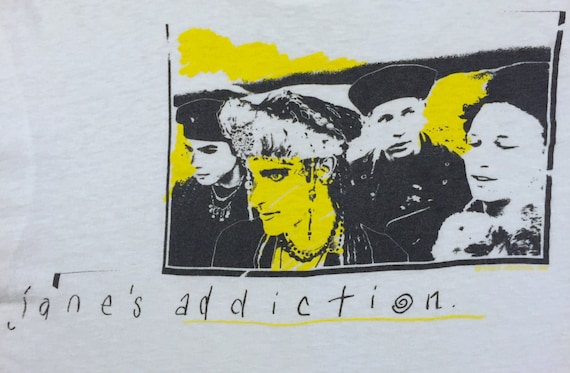 Vintage 80s JANE'S ADDICTION Nothing's Shocking 1988 Concert Shirt
