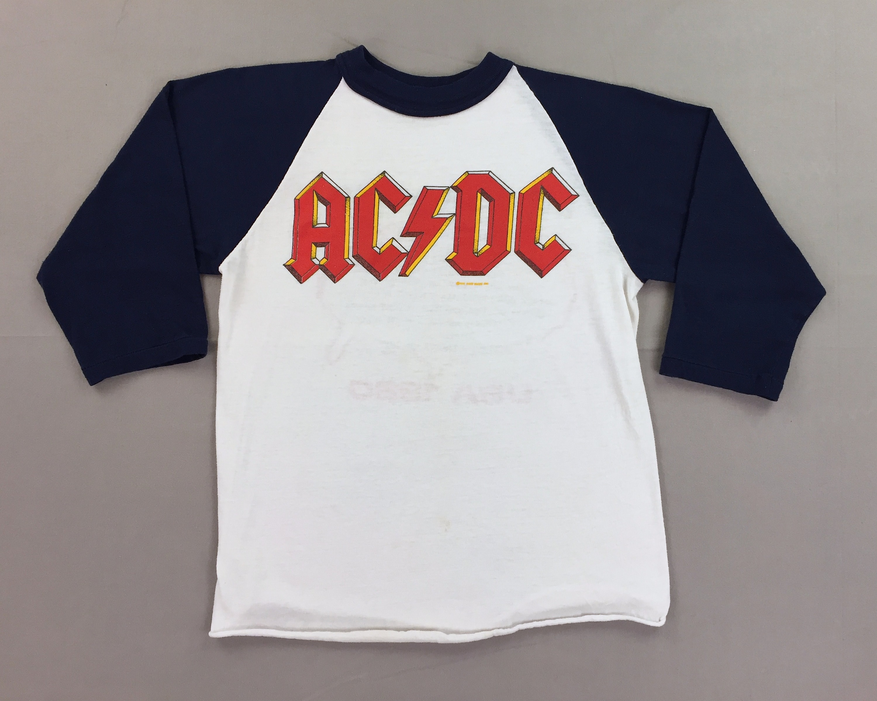 80s AC/DC Back in Black Concert Tour T Shirt - Etsy